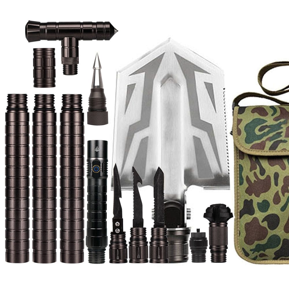 Survival Tool Accessories - Best Tactical Trekking Walking Stick Add - Ons - Quincelle.co