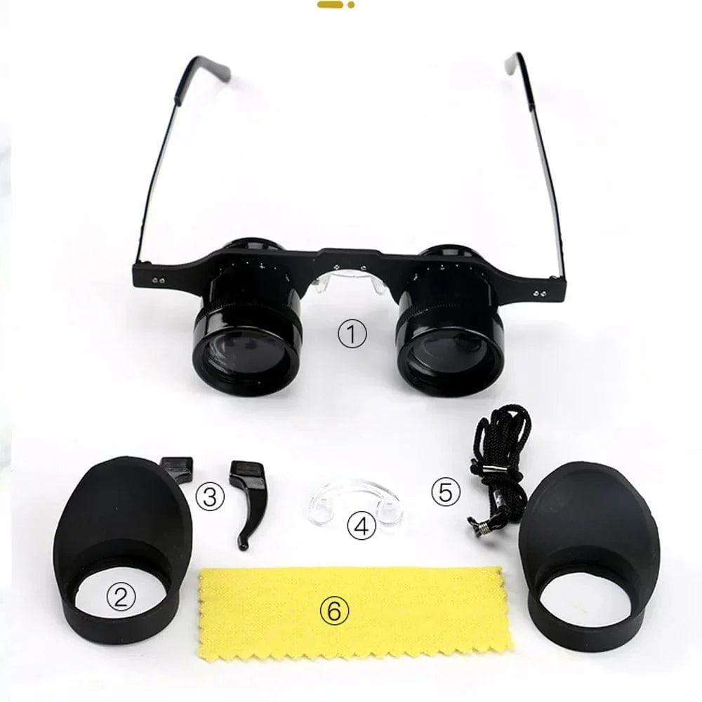 Shimmer Night Vision Binoculars Glasses Hands - Free 10X Starlight Optics Night Fishing BAK4 Anti - Glare - Quincelle.co