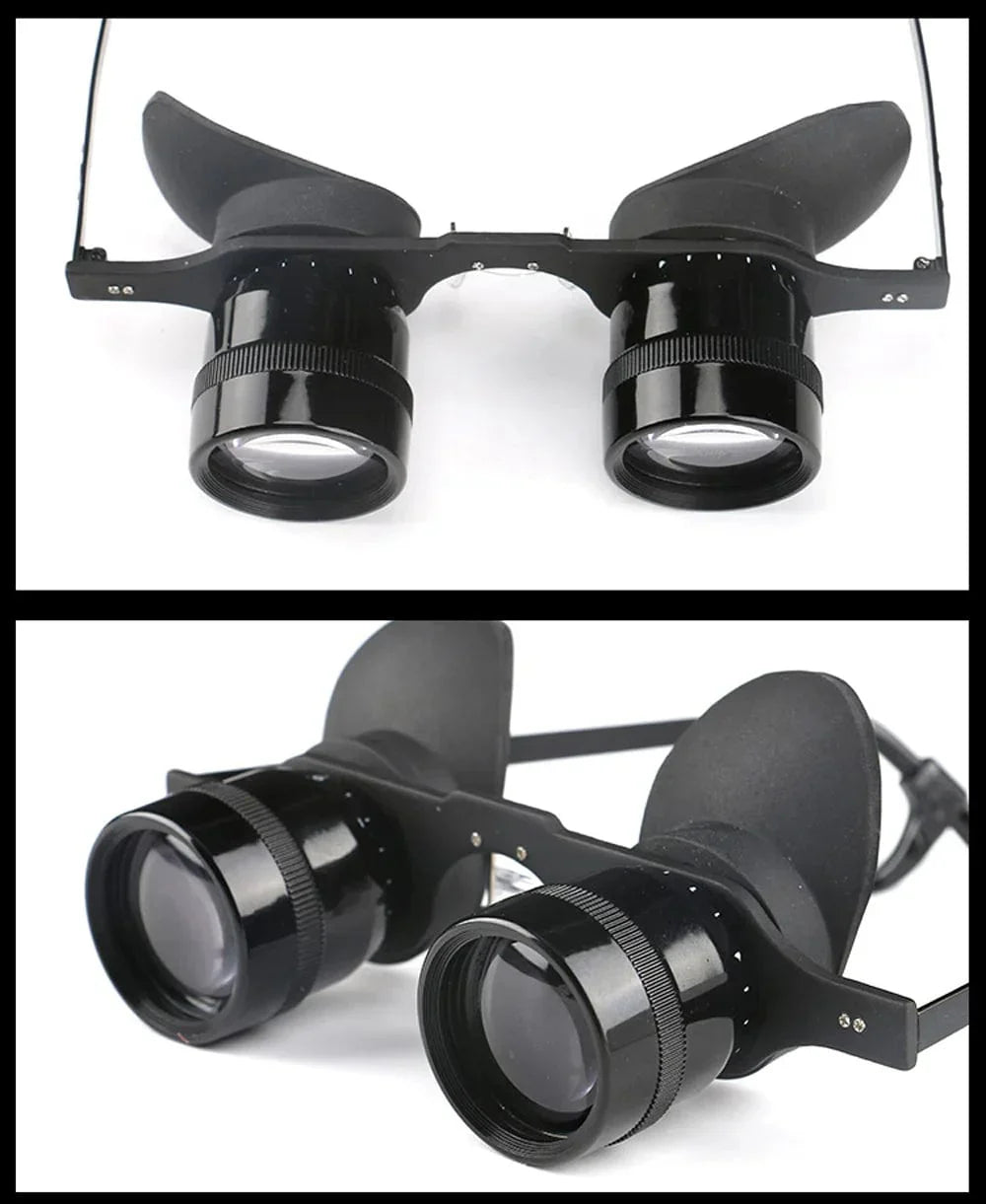 Shimmer Night Vision Binoculars Glasses Hands - Free 10X Starlight Optics Night Fishing BAK4 Anti - Glare - Quincelle.co