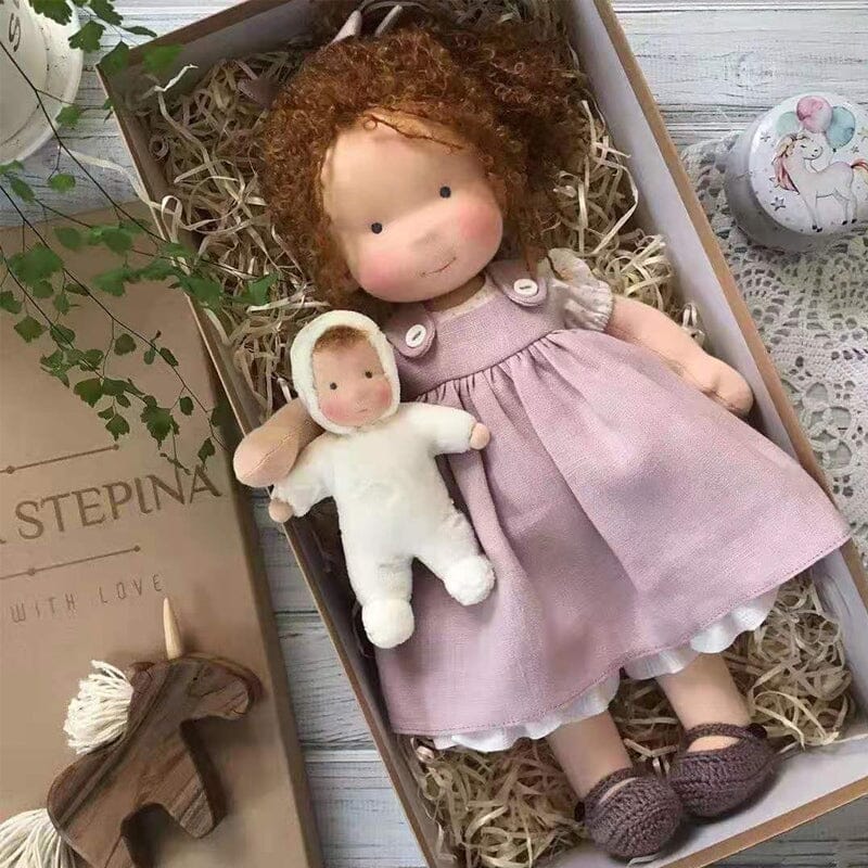 Quincelle Waldorf Doll Cotton-Filled Handmade Mini Dress-Up Doll DIY Gift... — View 16