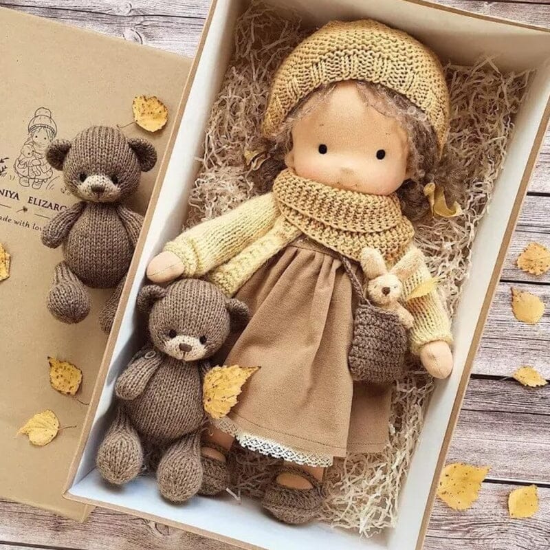 Quincelle Waldorf Doll Cotton-Filled Handmade Mini Dress-Up Doll DIY Gift... — View 6