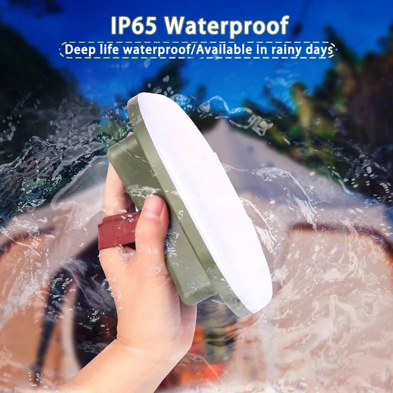 Solar Camping Lantern Rechargeable LED with Power Bank 10000mAh Collapsible Waterproof USB - Quincelle.co