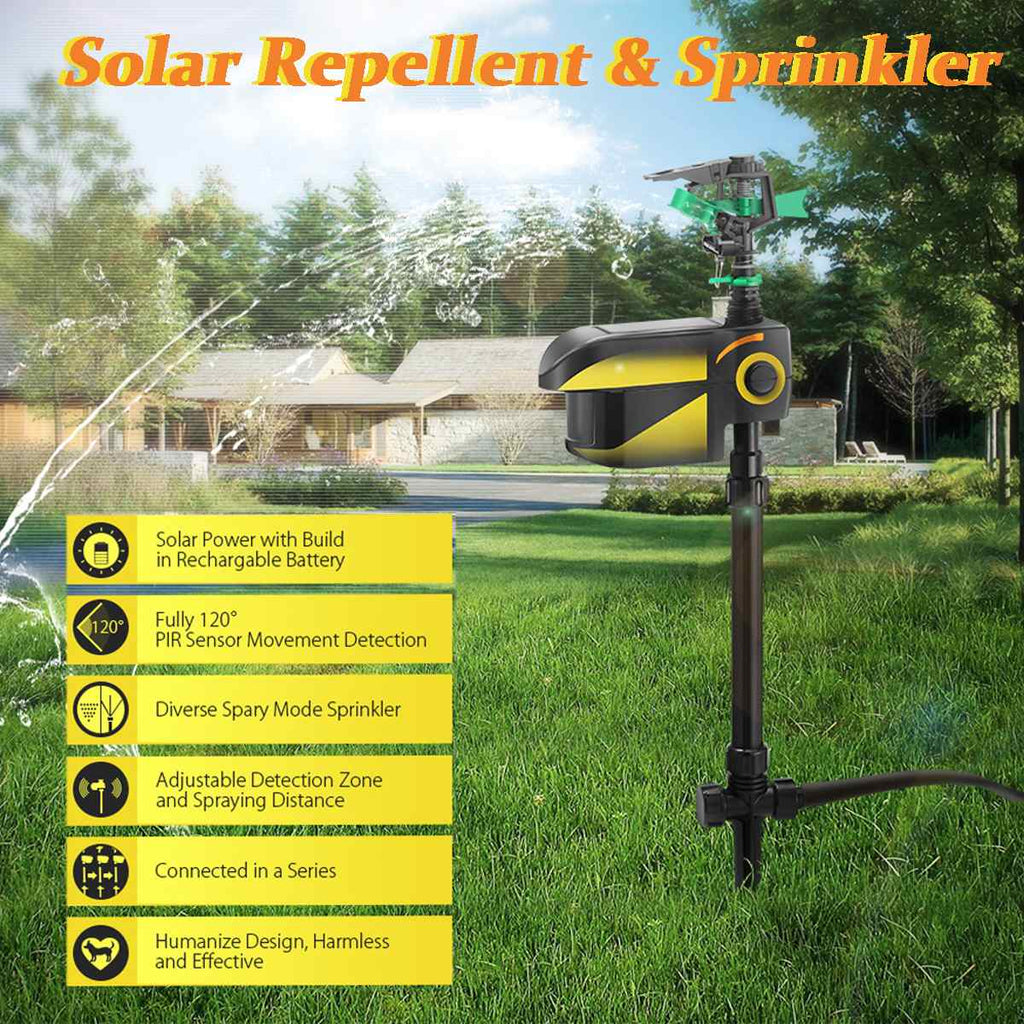 Solar - Powered Motion - Activated Animal Repellent | Humanely Guard Your Garden - Quincelle.co