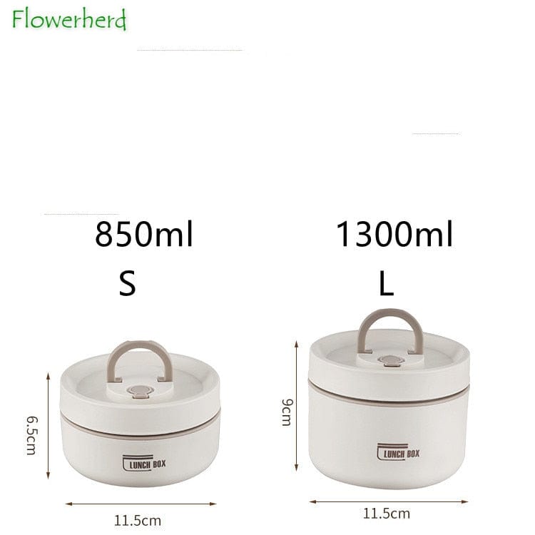 Stainless Steel Thermal Insulated Lunch Box 3 - Tier Stackable 43oz BPA - Free Vacuum Bento Box Lunch Bag - Quincelle.co