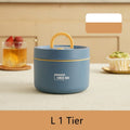 Stainless Steel Thermal Insulated Lunch Box 3 - Tier Stackable 43oz BPA - Free Vacuum Bento Box Lunch Bag - Quincelle.co