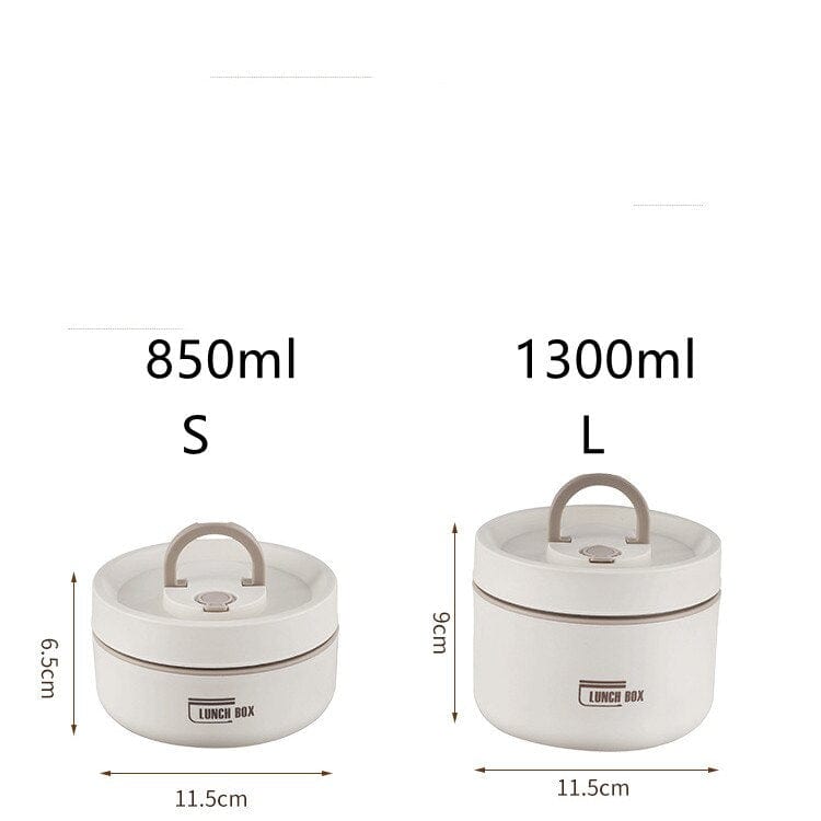 Stainless Steel Thermal Insulated Lunch Box 3 - Tier Stackable 43oz BPA - Free Vacuum Bento Box Lunch Bag - Quincelle.co