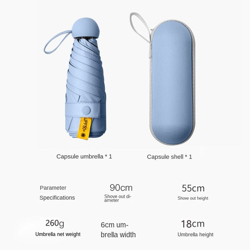 SunGuard: Ultra Compact UV - Protective Mini Umbrella for On - the - Go Protection - Quincelle.co