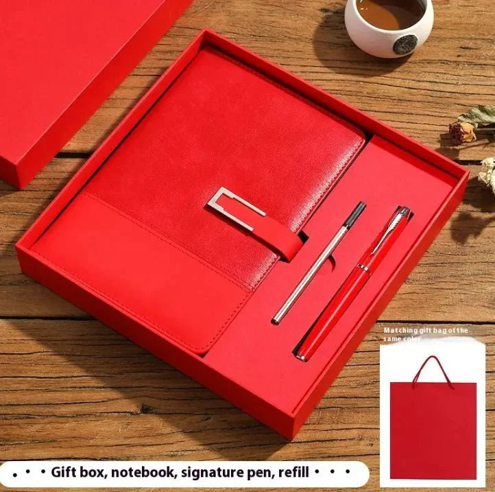 Business Thickening Notebook Soft Leather High-grade Gift Set — View 32