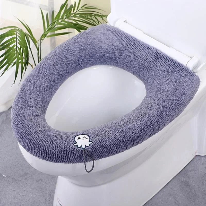 Thicker Bathroom Toilet Seat Cover Pads - Soft Warmer Toilet Seat Cushion - Quincelle.co