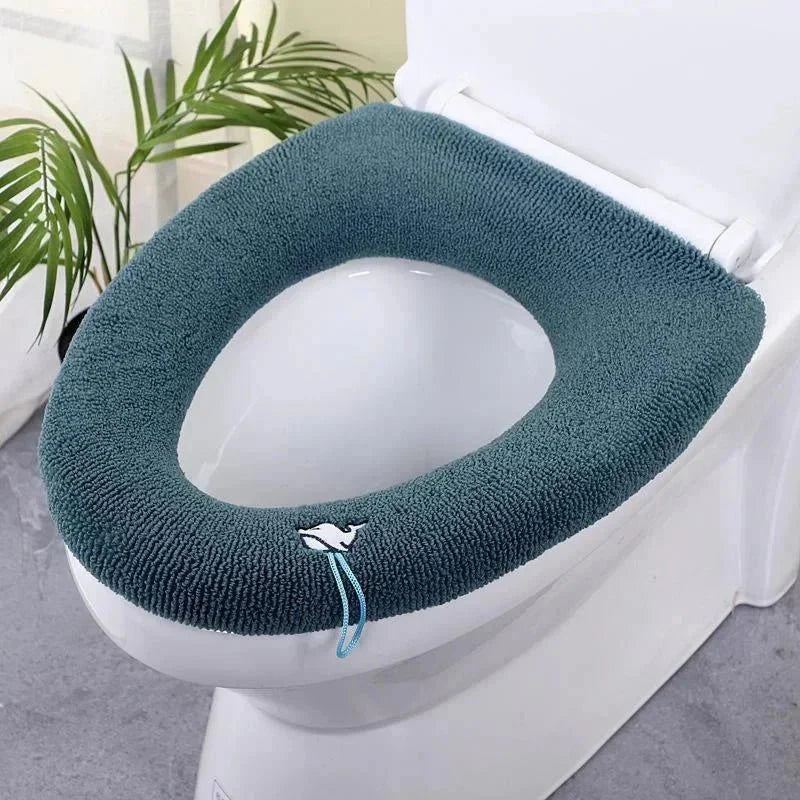 Thicker Bathroom Toilet Seat Cover Pads - Soft Warmer Toilet Seat Cushion - Quincelle.co