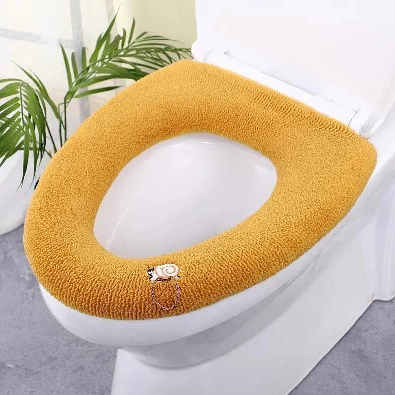Thicker Bathroom Toilet Seat Cover Pads - Soft Warmer Toilet Seat Cushion - Quincelle.co