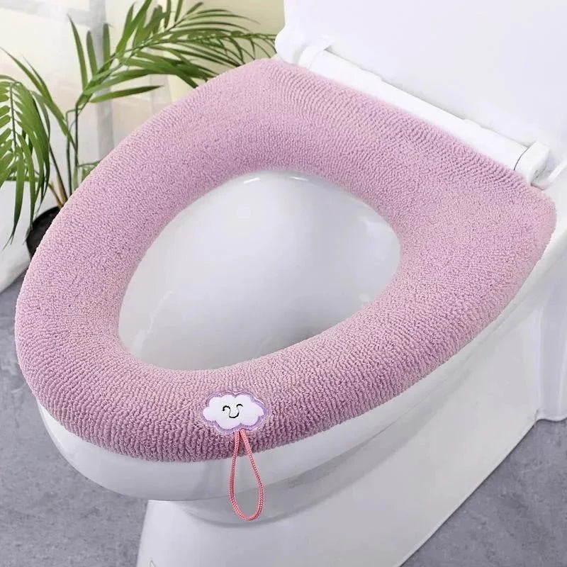 Thicker Bathroom Toilet Seat Cover Pads - Soft Warmer Toilet Seat Cushion - Quincelle.co