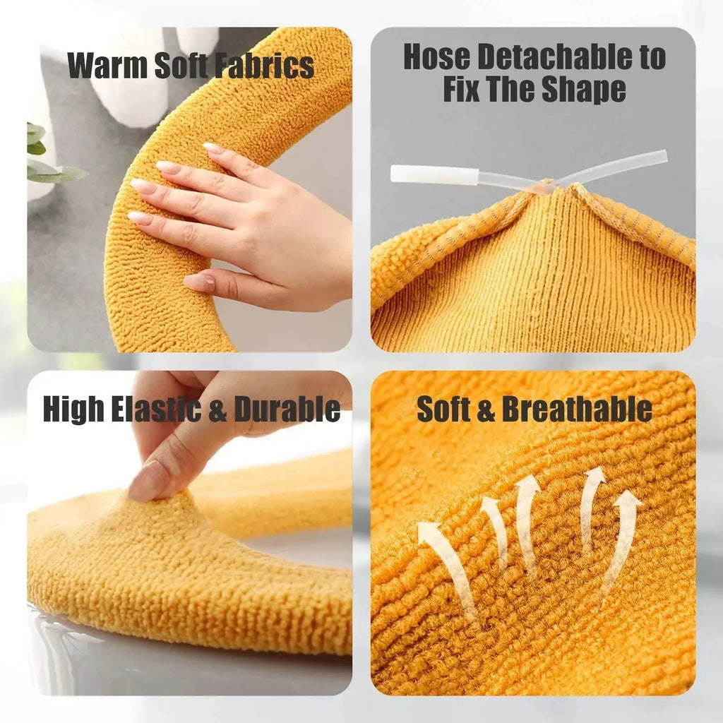 Thicker Bathroom Toilet Seat Cover Pads - Soft Warmer Toilet Seat Cushion - Quincelle.co