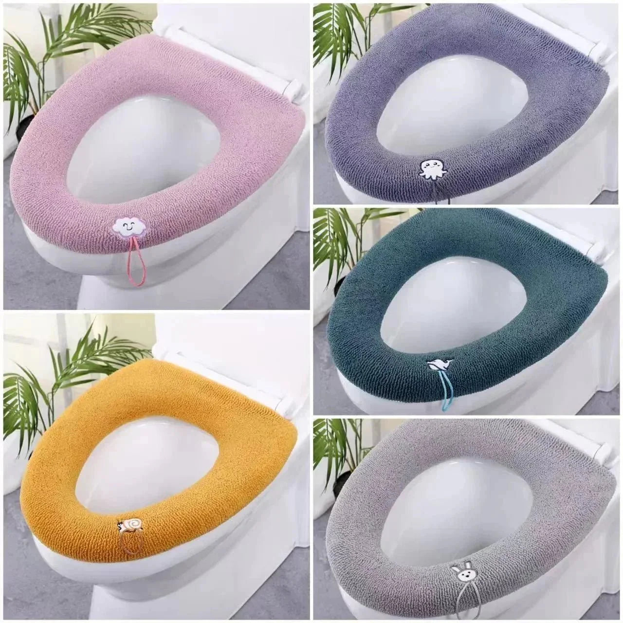 Thicker Bathroom Toilet Seat Cover Pads - Soft Warmer Toilet Seat Cushion - Quincelle.co