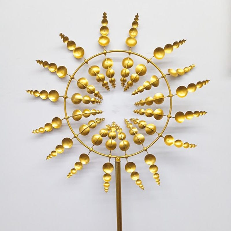 Unique And Magical Metal Windmill | Magic Metal Kinetic Sculpture - Quincelle.co
