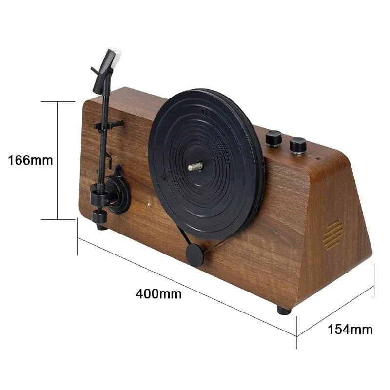 Vertical Record Player - Limited Edition Retro Vinyl Turntable Wooden Gramophone - Quincelle.co