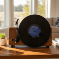 Vertical Record Player - Limited Edition Retro Vinyl Turntable Wooden Gramophone - Quincelle.co