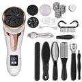Professional Electric Foot Callus Remover – 3 Roller Heads, 2 - Speed, IPX6 Waterproof, USB Rechargeable - Quincelle.co