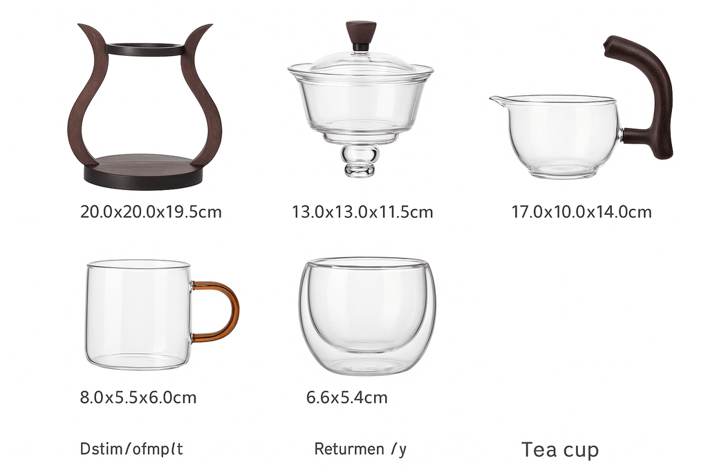 ZenFlow™ Chinese Glass Tea Set | Premium Magnetic Switch Infuser Teapot - Quincelle.co